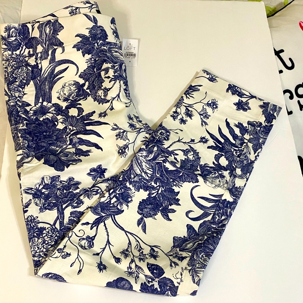 NWT Loft Chloe Tercel pencil pants Sz4